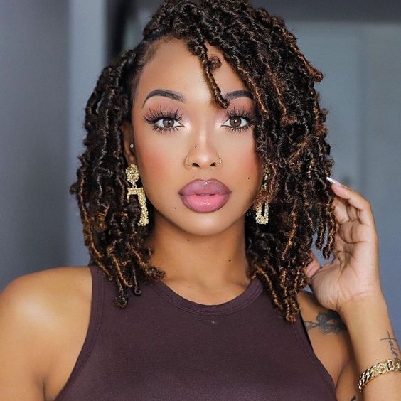 Chin-Length Bob With Caramel Highlights — Soft Locs 2027