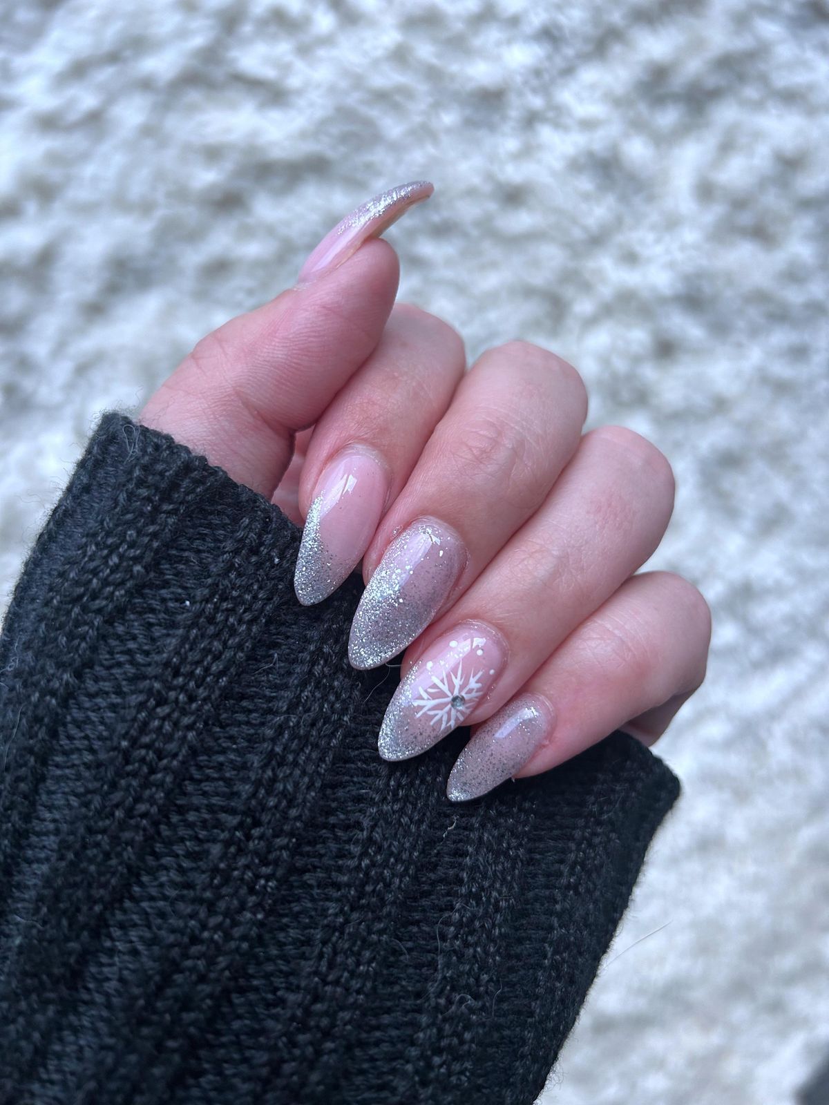 Visual Idea — The Nails Are Posed Against A Soft Visual Idea — The Nails Are Posed Against A Soft — Silver New Years Nails 2027