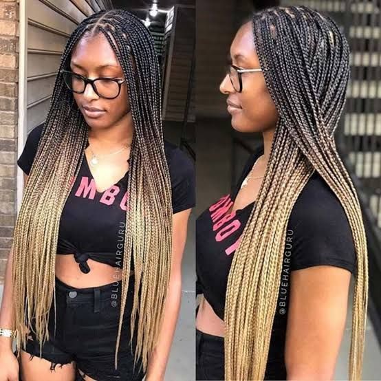 Ombre Box Braids: Dark Brown to Blonde — Winter Braid Colors 2027 for Black Women