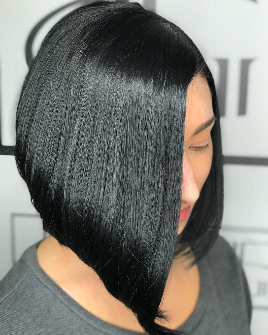 Sleek Black Extreme Asymmetrical Bob Sleek Black Extreme Asymmetrical Bob — Asymmetrical Bob 2027