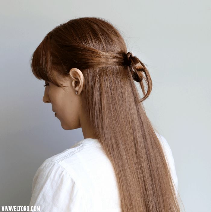 Fine Hair Half-Up Bow With Blunt Bangs Fine Hair Half-Up Bow With Blunt Bangs — Hair Bow Hairstyles 2027