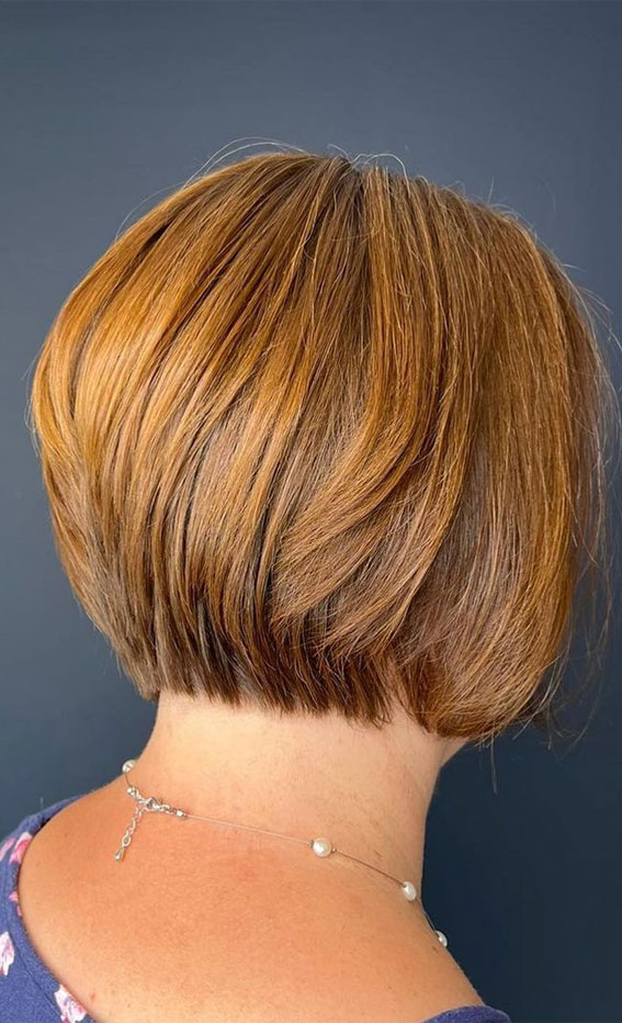 Blunt Auburn Bob at the Nape Blunt Auburn Bob at the Nape — Bob 2027 for Women Over 50