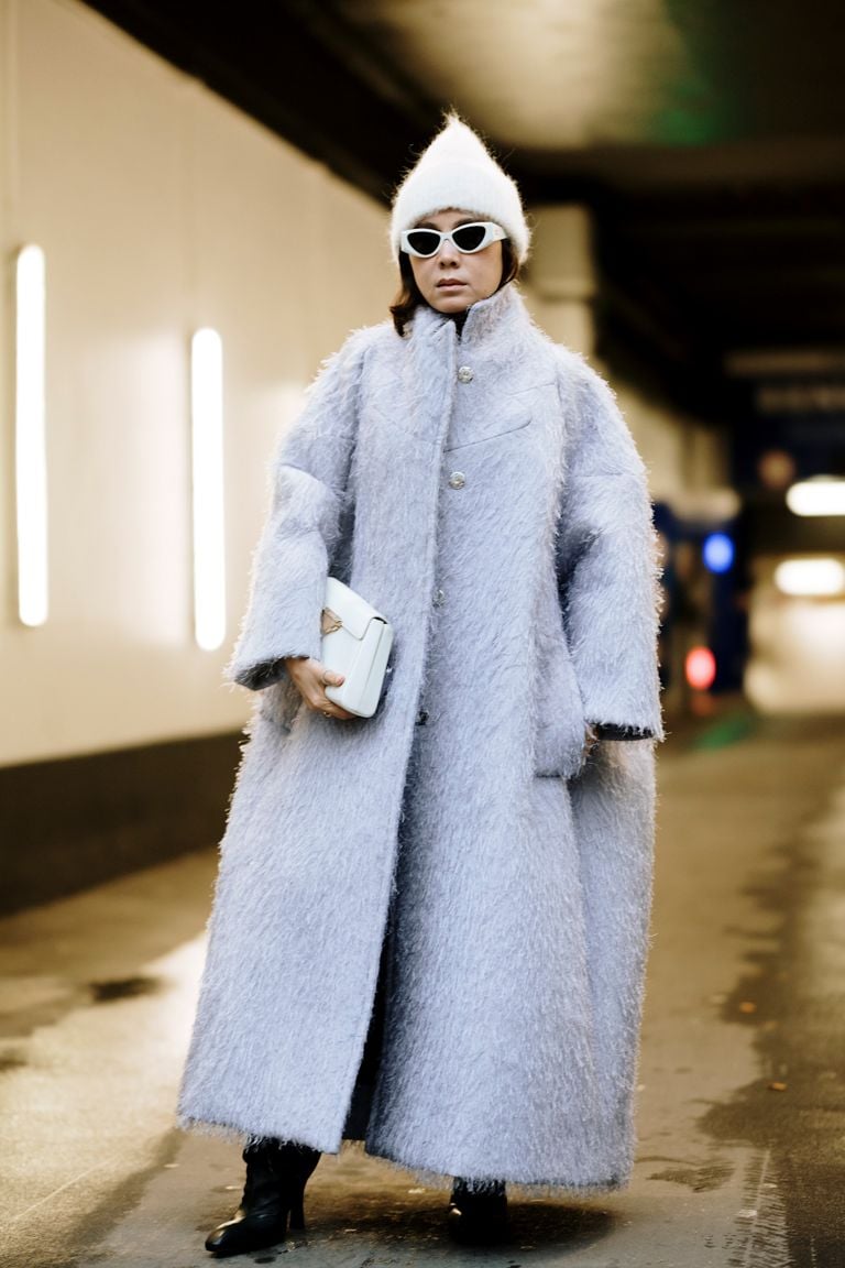 Cozy Light Blue Fuzzy Coat for Daytime Casual Cozy Light Blue Fuzzy Coat for Daytime Casual — Winter Blue Outfits 2027