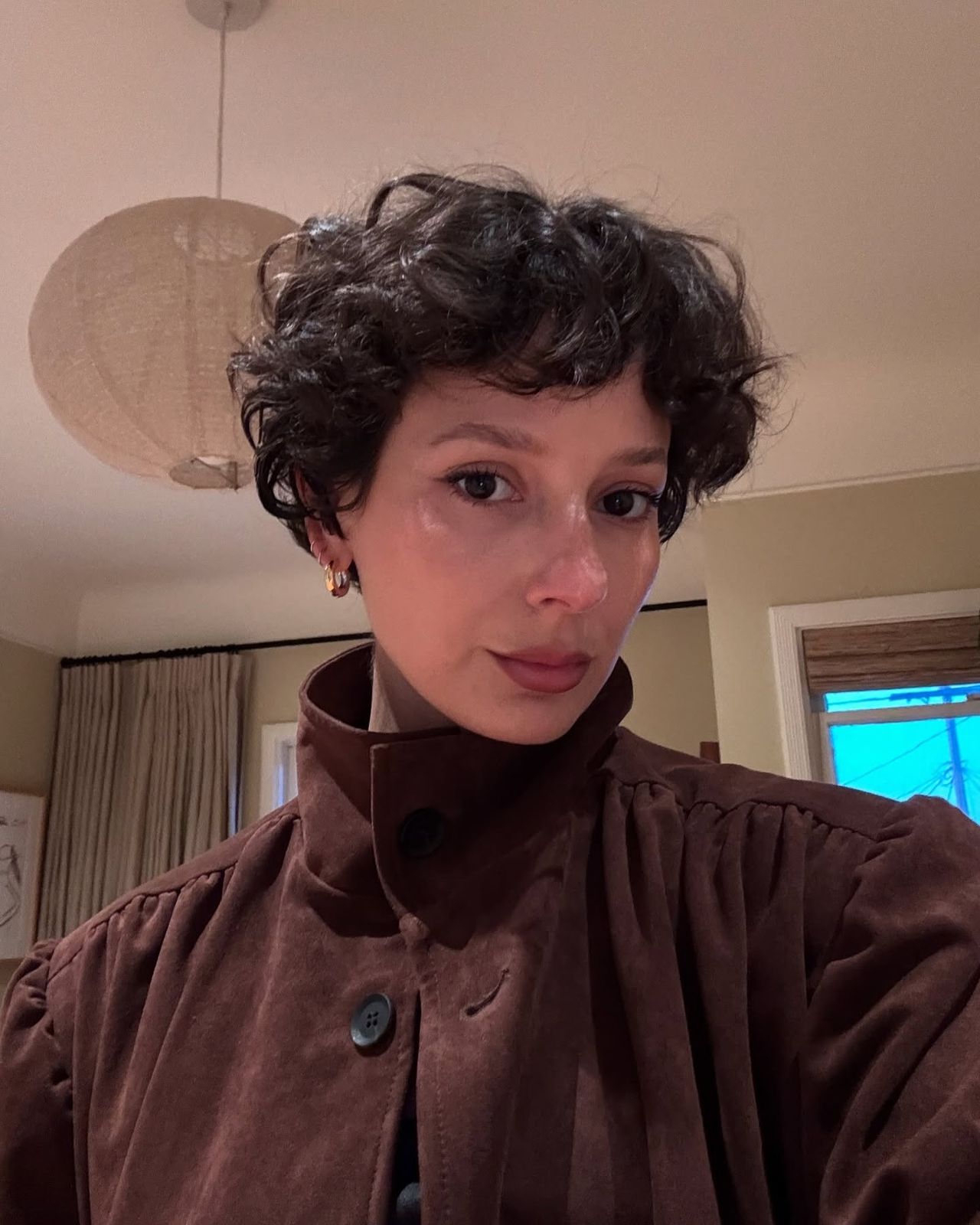 Dark Brown Pixie with Wispy Bangs Dark Brown Pixie with Wispy Bangs — Pixie Cut 2027 for Round Face