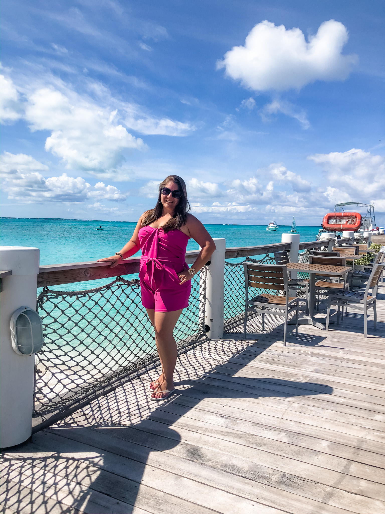 Hot Pink Strapless Romper for Daytime Resort — Cancun Outfits 2027