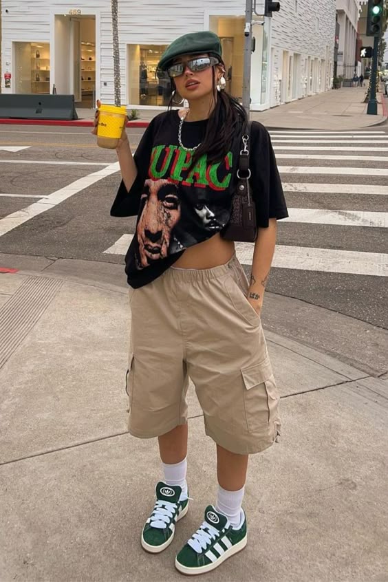 Graphic Statement: Oversized Tee and Cargo Shorts Graphic Statement: Oversized Tee and Cargo Shorts — Streetwear Outfits 2027