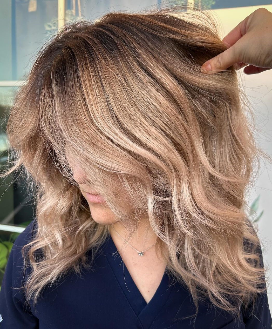 Collarbone Warm Blonde With Rose Gold — Warm Blonde Hair 2027