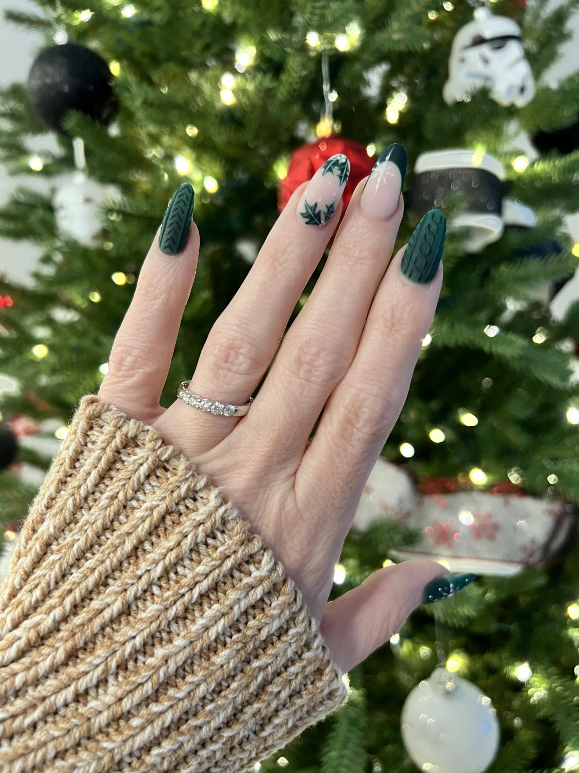 Matte Glossy Visual Idea — Winter Dip Nails 2027