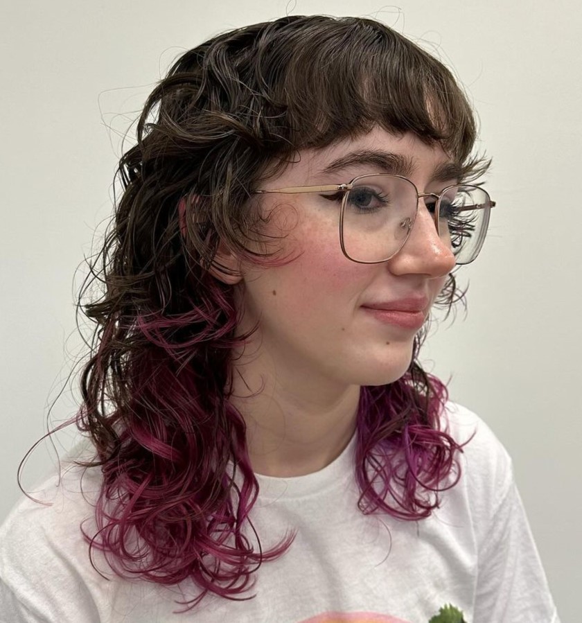 Mullet With Pink Dipped Ends — Alt Hairstyles 2027