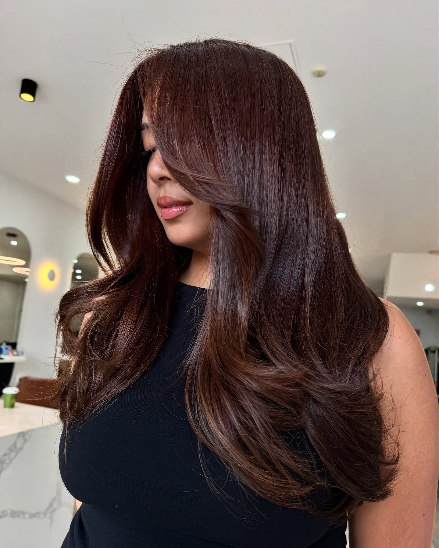 Mid-Back Layers With Reddish Undertones Mid-Back Layers With Reddish Undertones — Dark Brown Hair 2027