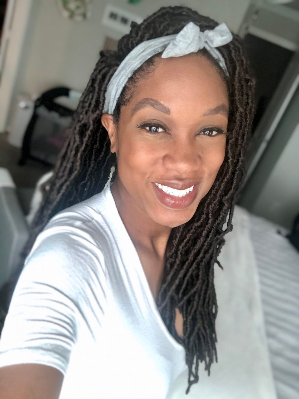 Black Coily Locs With Headband Black Coily Locs With Headband — Mom Haircuts 2027