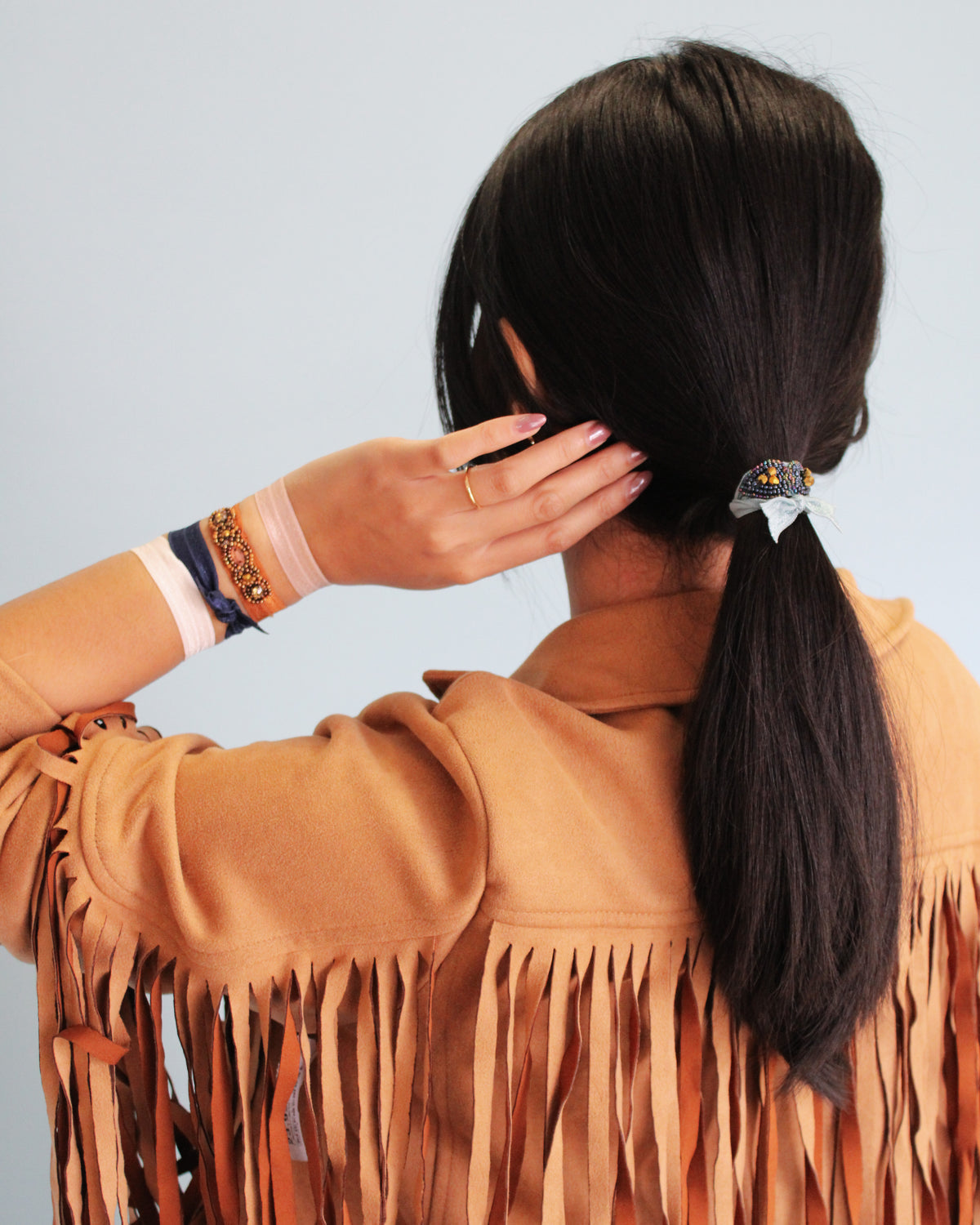 Mid-Back Wavy Ponytail — Rodeo Hairstyles 2027