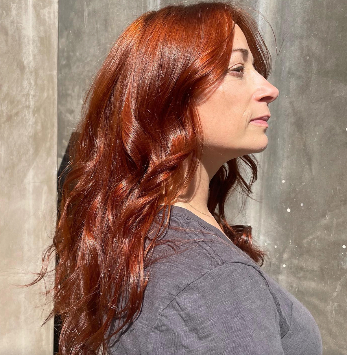 Mid-Back Fiery Red Curls — Chestnut Red Hair 2027