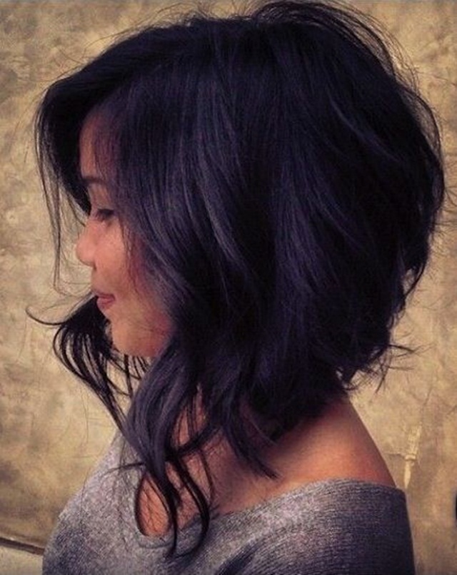 Dark Curly Collarbone Asymmetrical Bob Dark Curly Collarbone Asymmetrical Bob — Asymmetrical Bob 2027