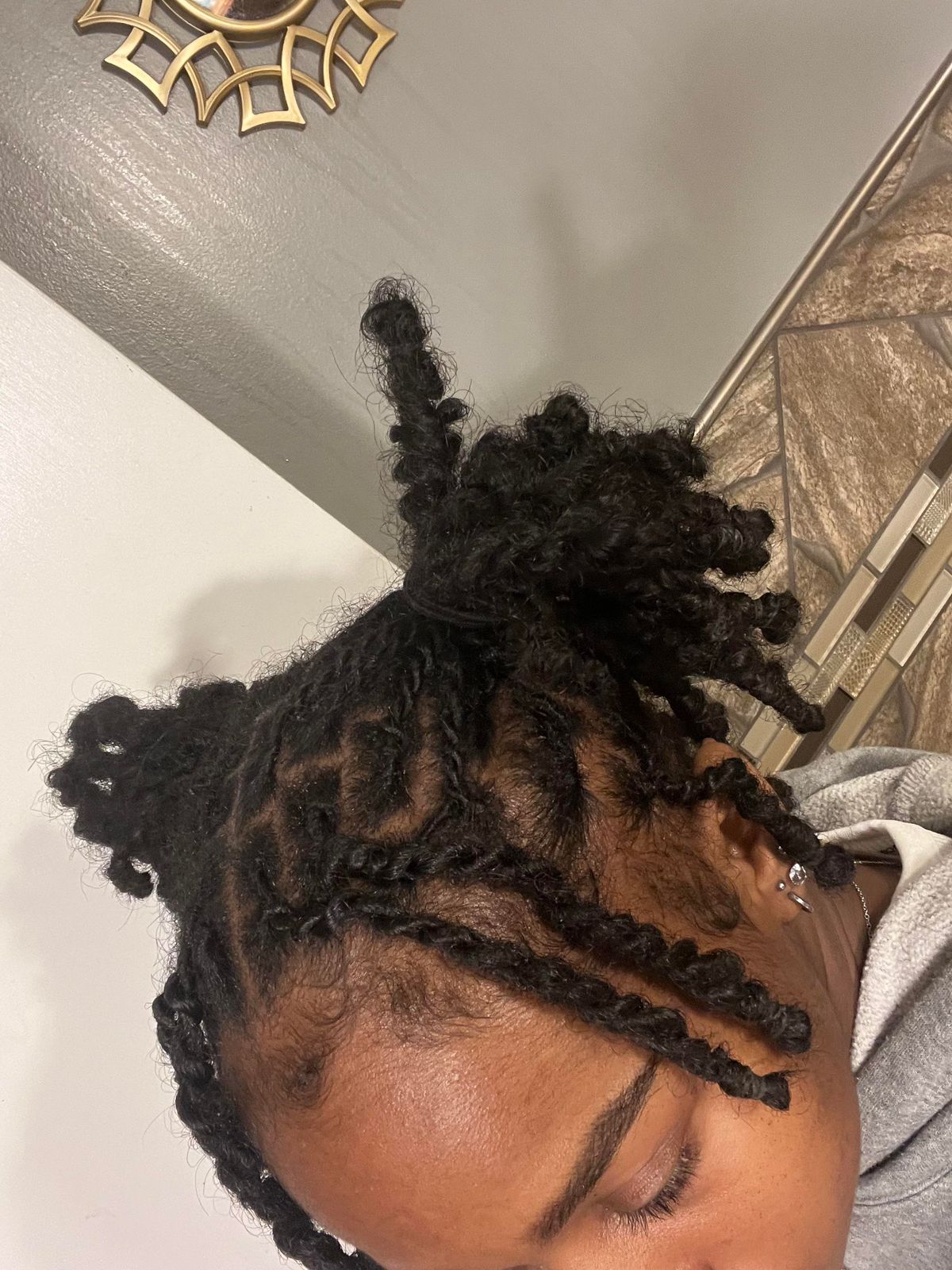 Visual Idea — Pulled Into A High Bun Visual Idea — Pulled Into A High Bun — Retwist Locs 2027