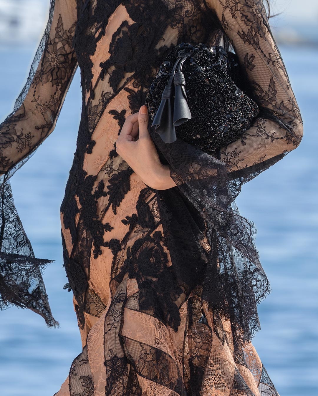 Elegant Nude Lace Dress for Cruise Evening Sophistication — Cruise Outfits 2027