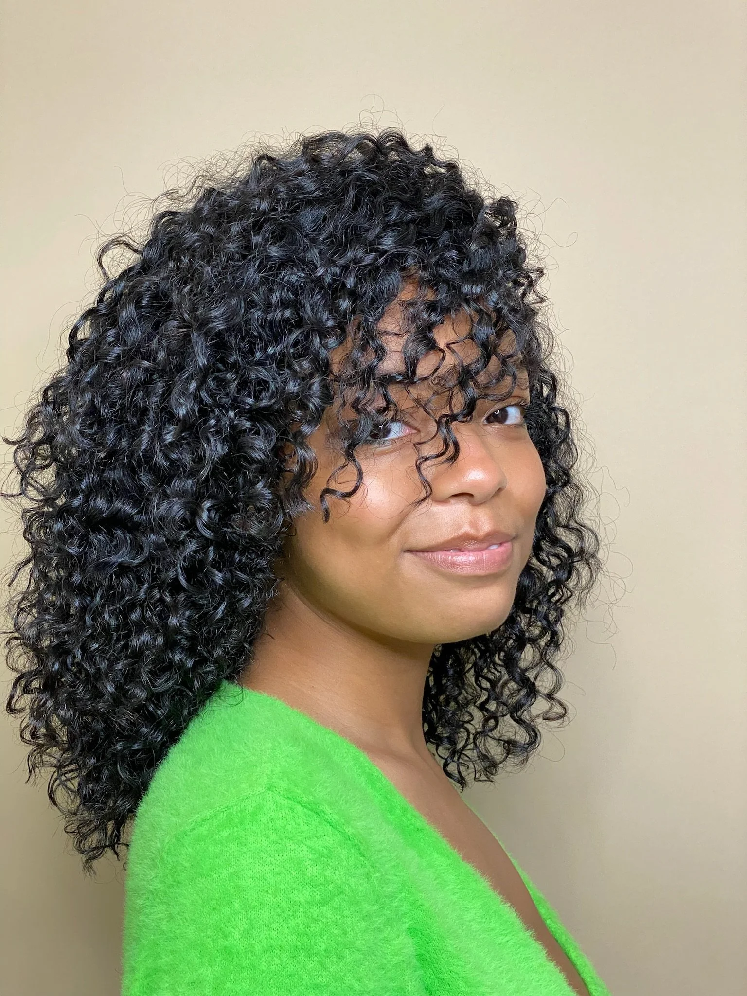 Mid-Back Layered Cut With Wispy Bangs Mid-Back Layered Cut With Wispy Bangs — Curly Haircuts 2027