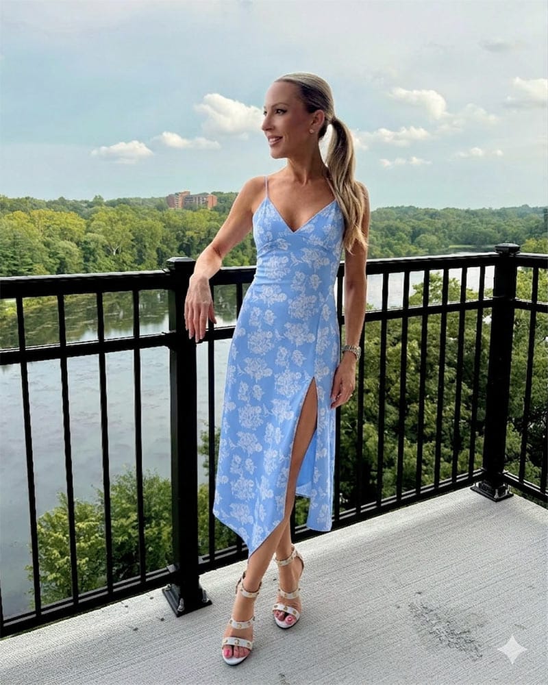 Colorful Floral Print Babydoll Dress — Easter Dresses 2027