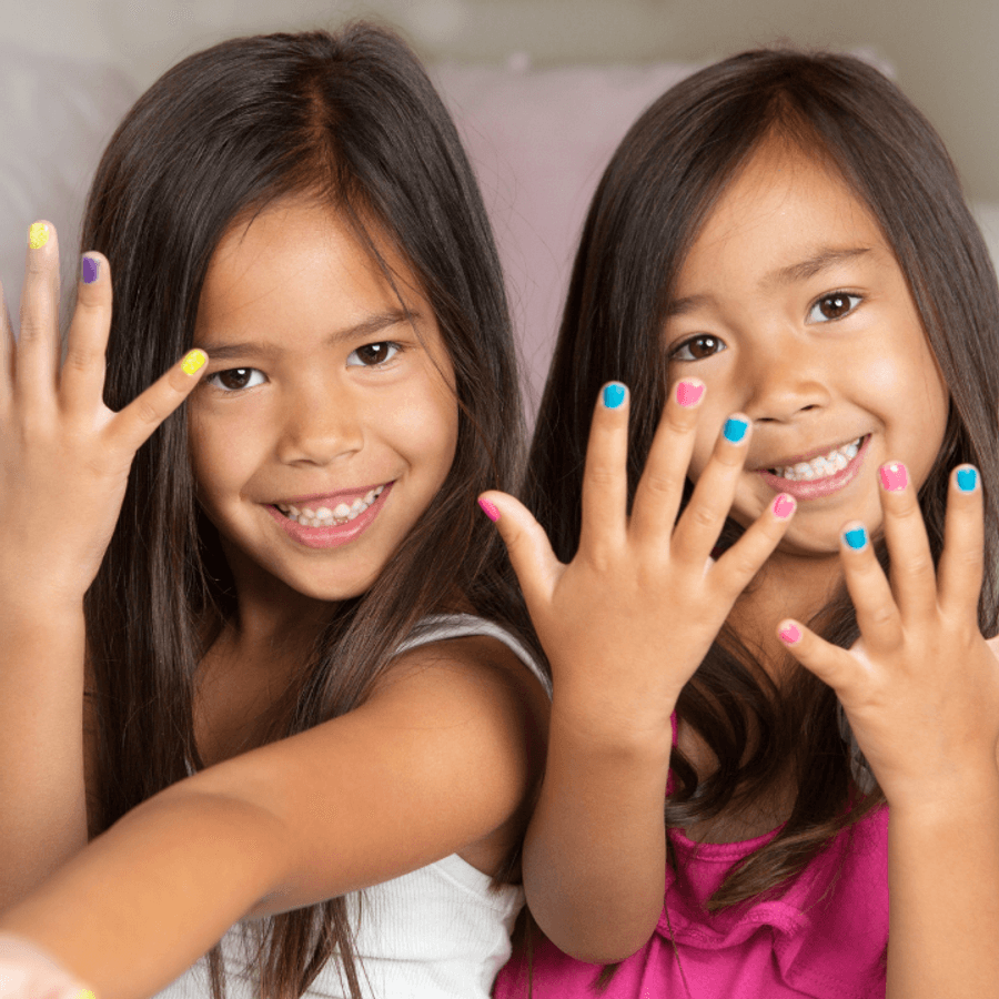 Bright Solid Color Kids' Nails — Nails 2027 for Kids