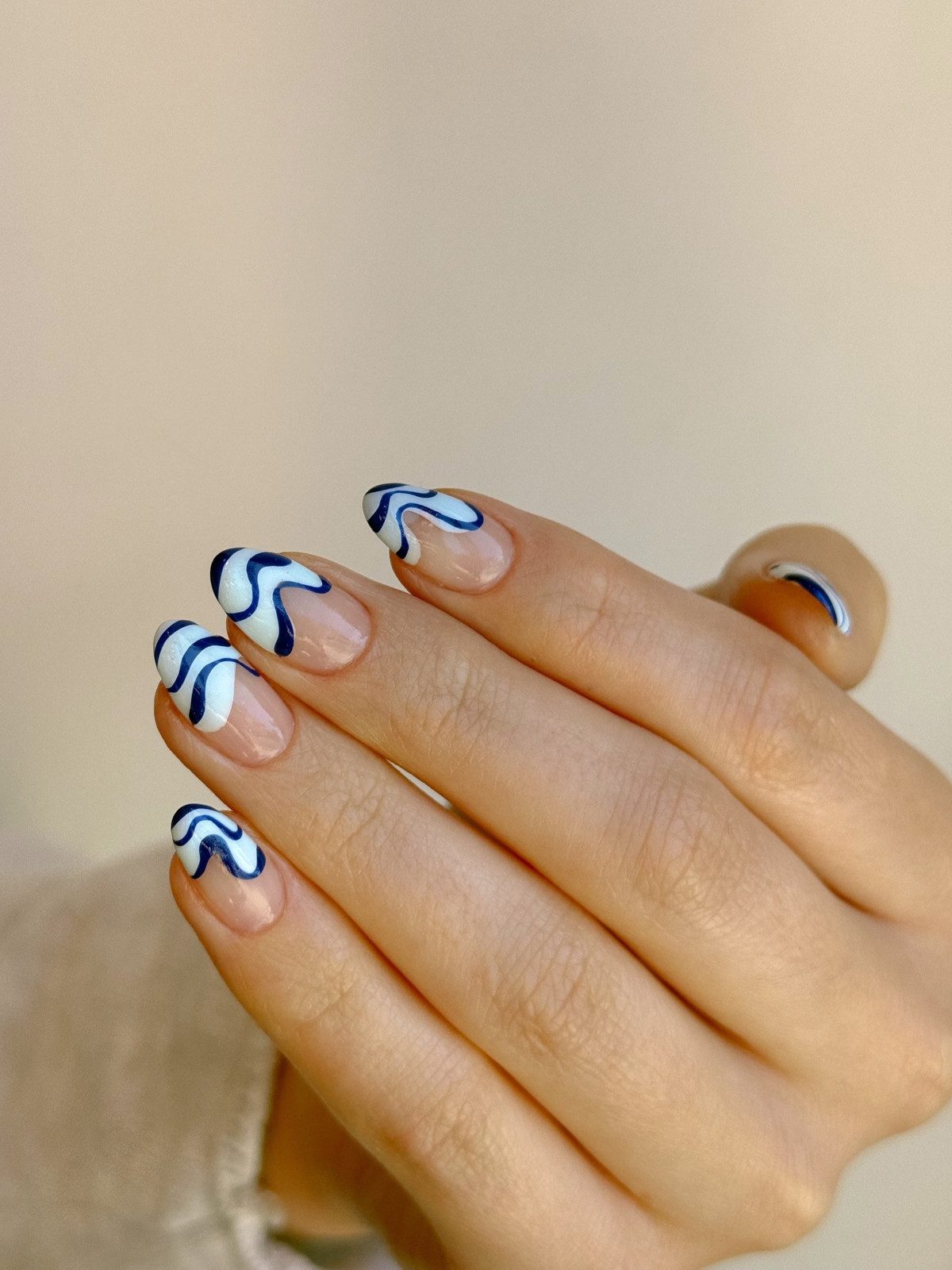 Sheer Nude Navy Swirls Sheer Nude Navy Swirls — Swirl Nails 2027