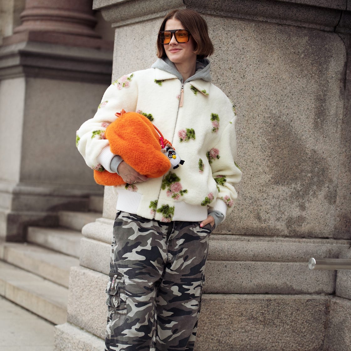 Oversized Camouflage Cargo Pants with Hoodie and Bomber Oversized Camouflage Cargo Pants with Hoodie and Bomber — Cargo Pants Outfits 2027