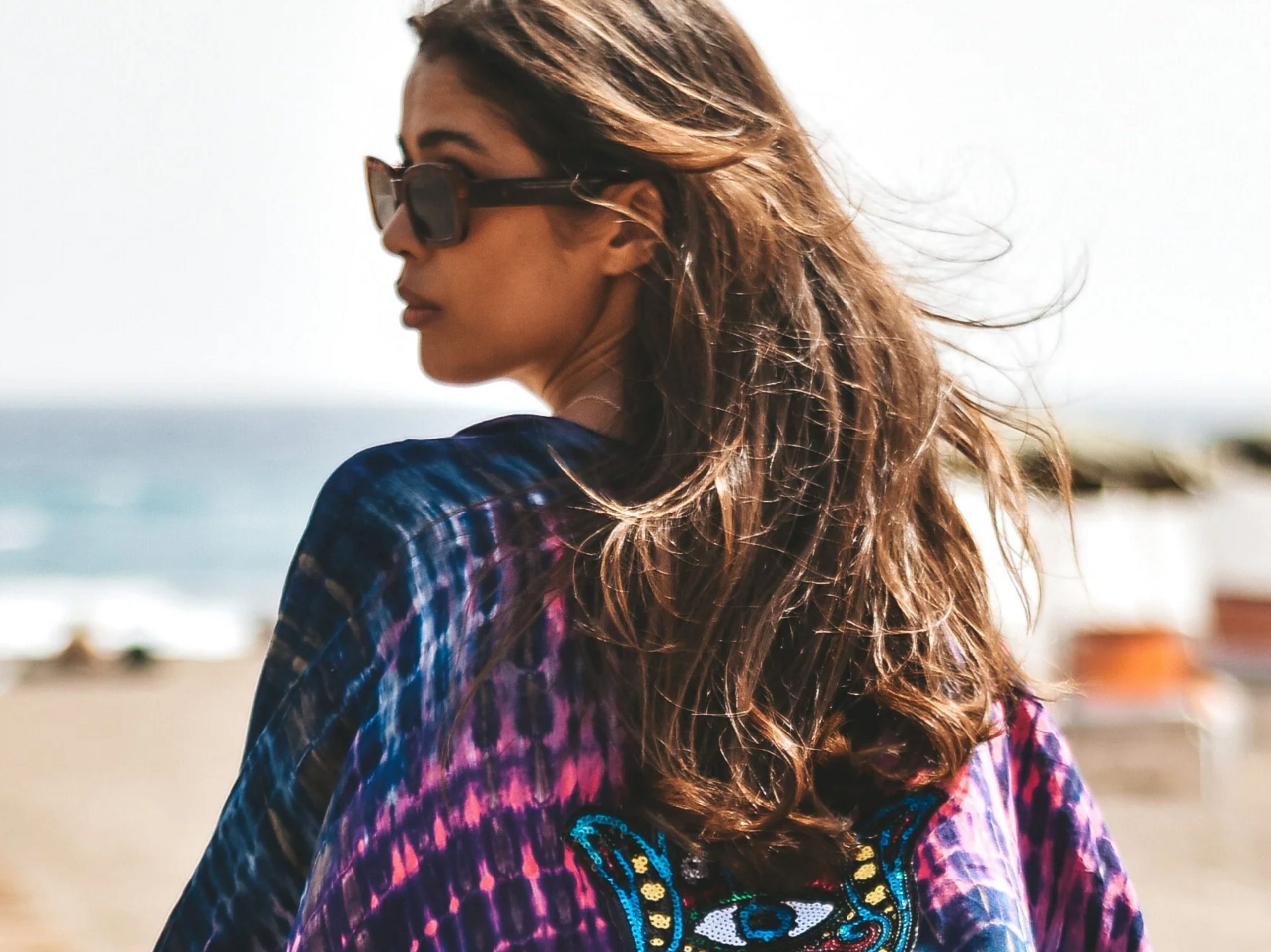 Vibrant Tie-Dye Kimono for Beach or Resort — Cancun Outfits 2027