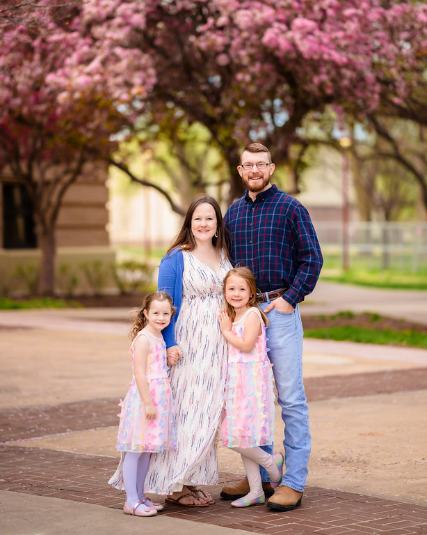 Pastel Tie-Dye Dresses with a Blue Cardigan for a Boho Spring Vibe — Easter Family Photo Outfits 2027