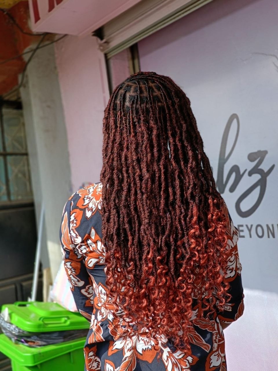 Dark Red With Lighter Red Ends Visual Idea — Soft Locs 2027
