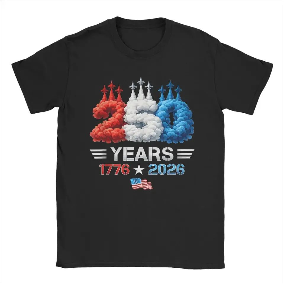 Graphic Tee: Patriotic '250 Years' Design Graphic Tee: Patriotic '250 Years' Design — Plus Size 4th of July Outfits 2027