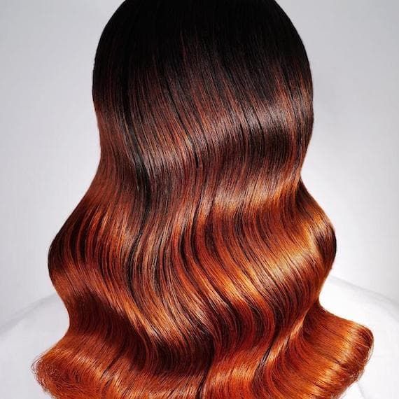 Black To Fiery Red Ombre Visual Idea Black To Fiery Red Ombre Visual Idea — Ombre Hair 2027