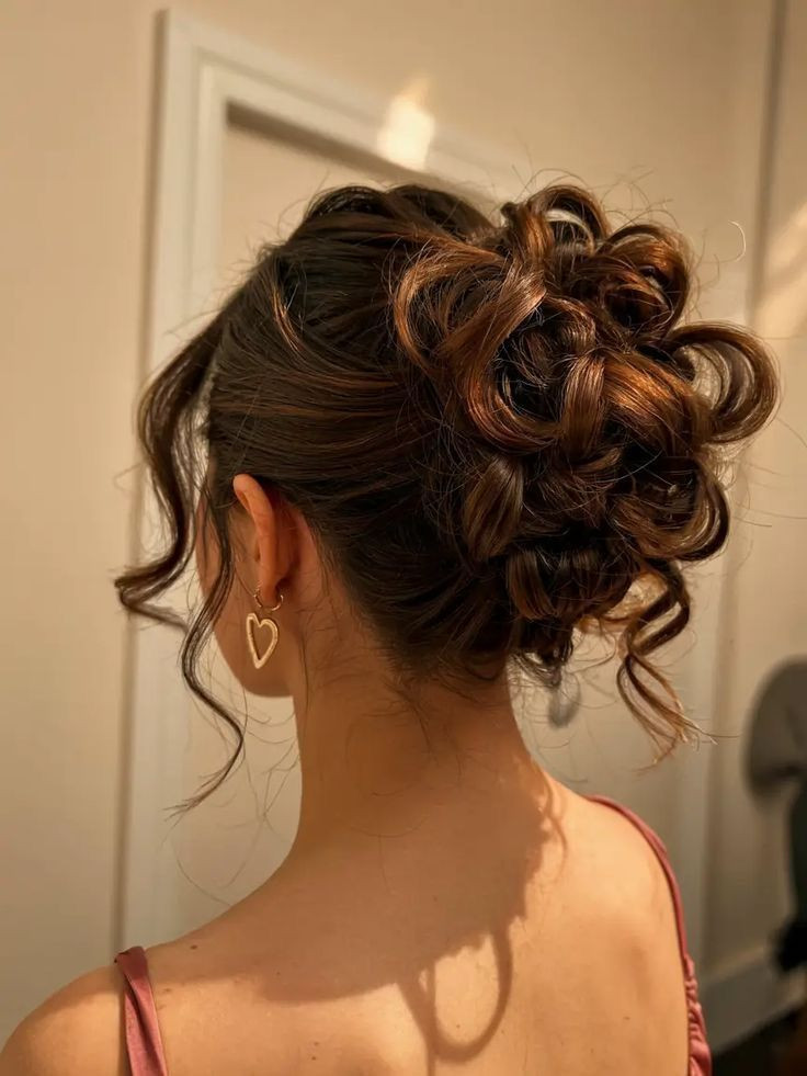 Intricately Sculpted Curls Gathered at the Nape Intricately Sculpted Curls Gathered at the Nape — Prom Hairstyles 2027 with Weave