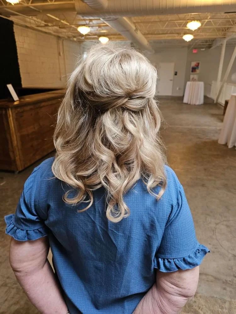 Polished Blonde Classic Chignon — Down Mother of the Bride Hairstyles 2027