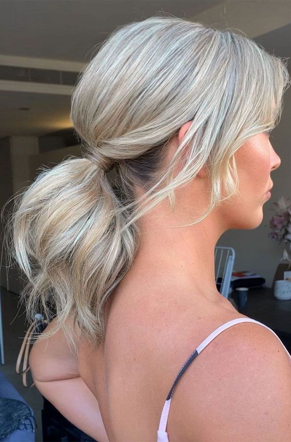 High And Low Ponytails For Any Occasion : Ponytail for medium hair length