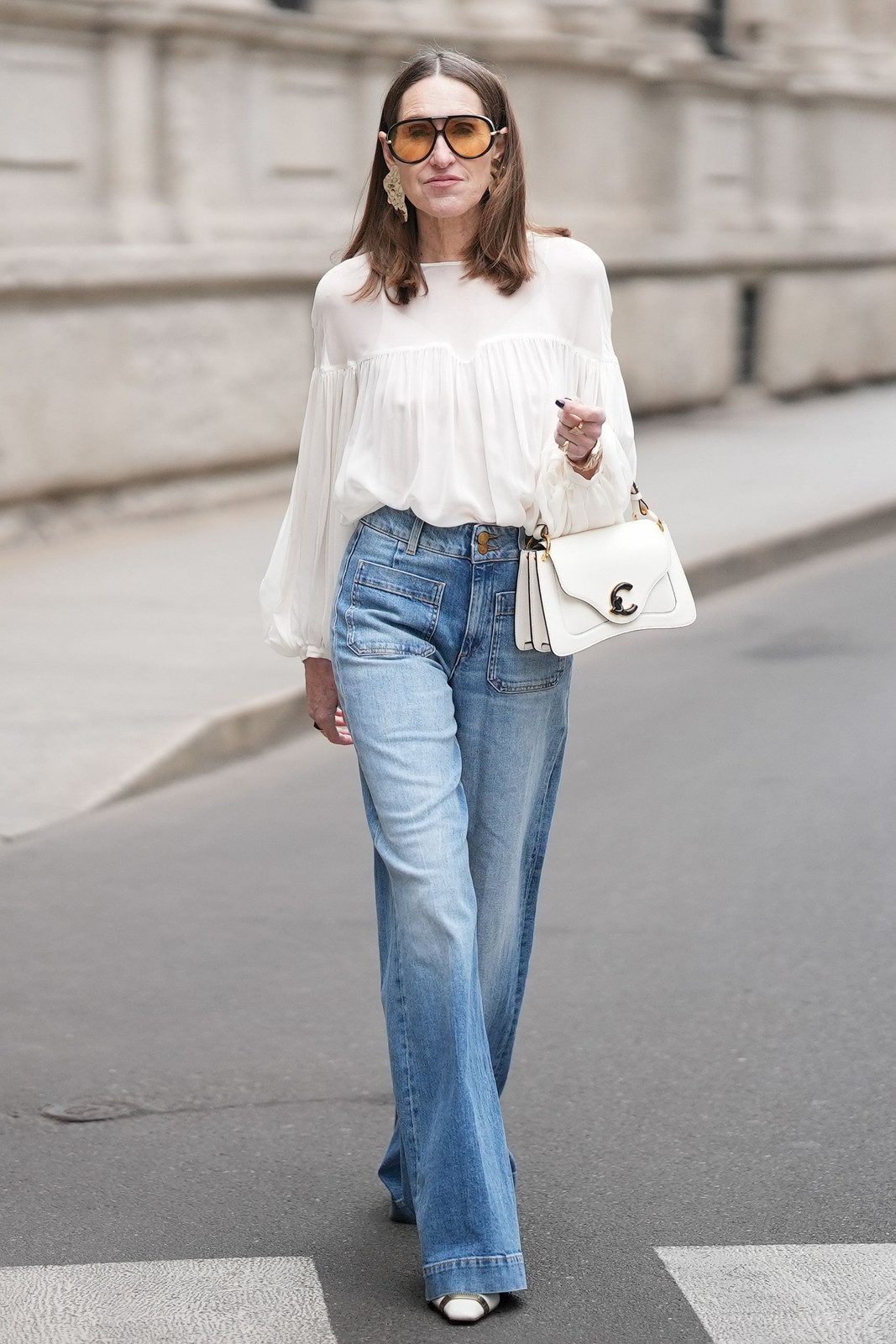 Light Wash Bootcut Jeans with a Silk Blouse — Work Bootcut Jeans Outfits 2027