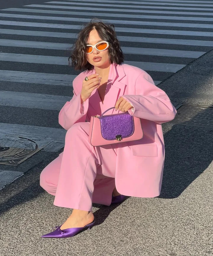 Pink Oversized Blazer and Matching Trousers for a Power Look Pink Oversized Blazer and Matching Trousers for a Power Look — Chilly Spring Outfits 2027