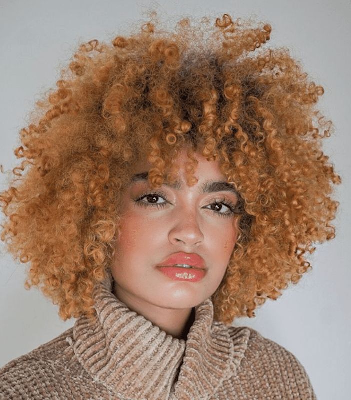 Vibrant Caramel Blonde Afro — Caramel Blonde Hair 2027