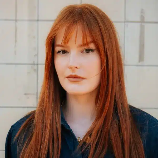 Vibrant Copper Straight Bangs Vibrant Copper Straight Bangs — Copper Hair 2027
