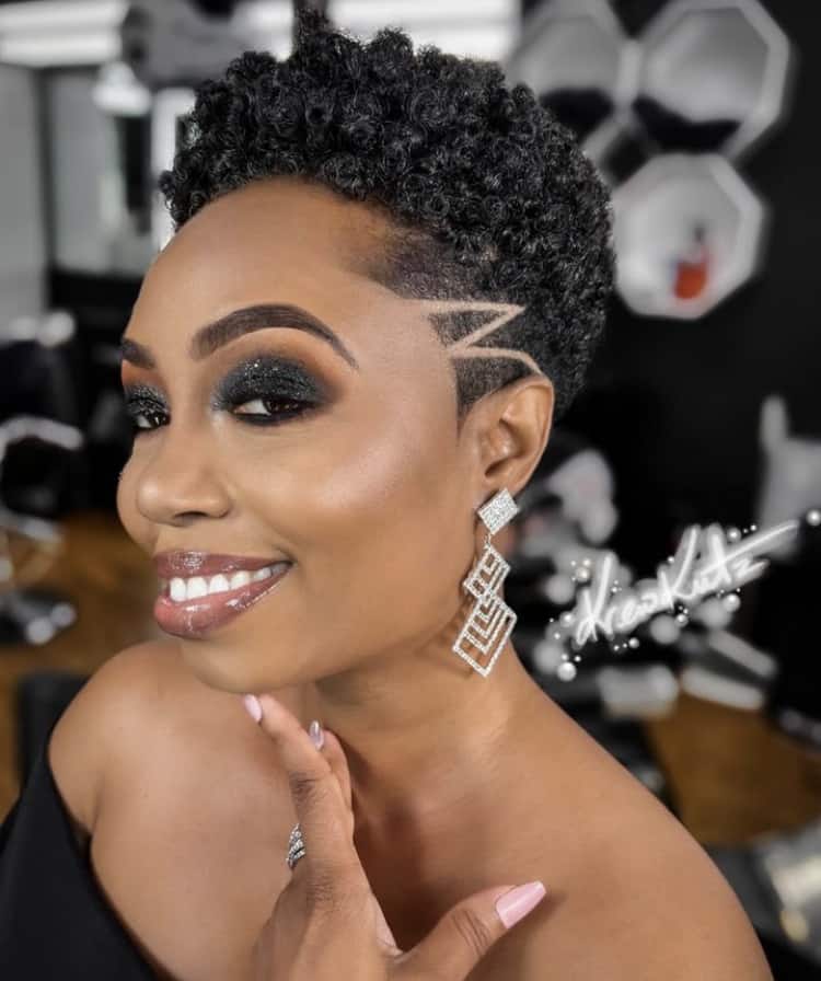 Tapered Cut With Shaved Design Tapered Cut With Shaved Design — 4C Hairstyles 2027