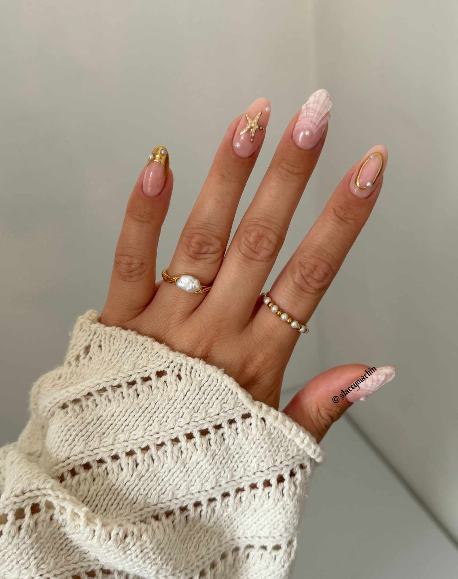 Glossy Neutral Beige Oval Nails — Nude Summer Nails 2027