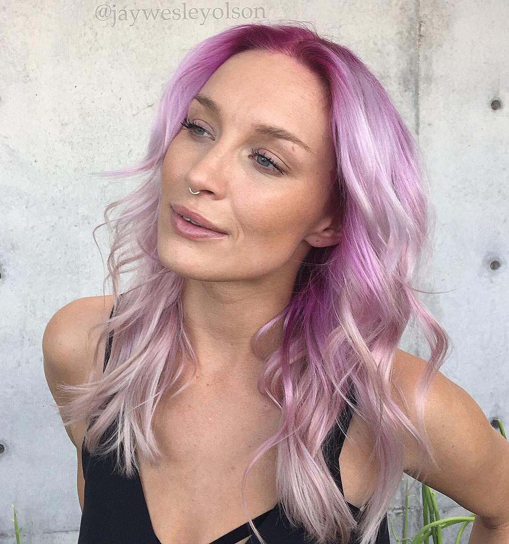 Light Purple Bob with Blonde Undertones Light Purple Bob with Blonde Undertones — Blonde 2027 with Purple Hair