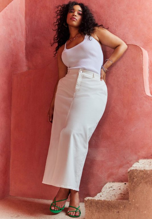 Ribbed Tank and Denim Maxi Skirt: Simple Summer Chic Ribbed Tank and Denim Maxi Skirt: Simple Summer Chic — Summer Outfits 2027