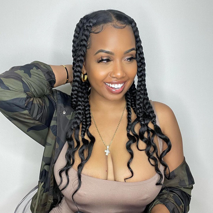 Black Visual Idea Black Visual Idea — Braids 2027 with Curly Ends