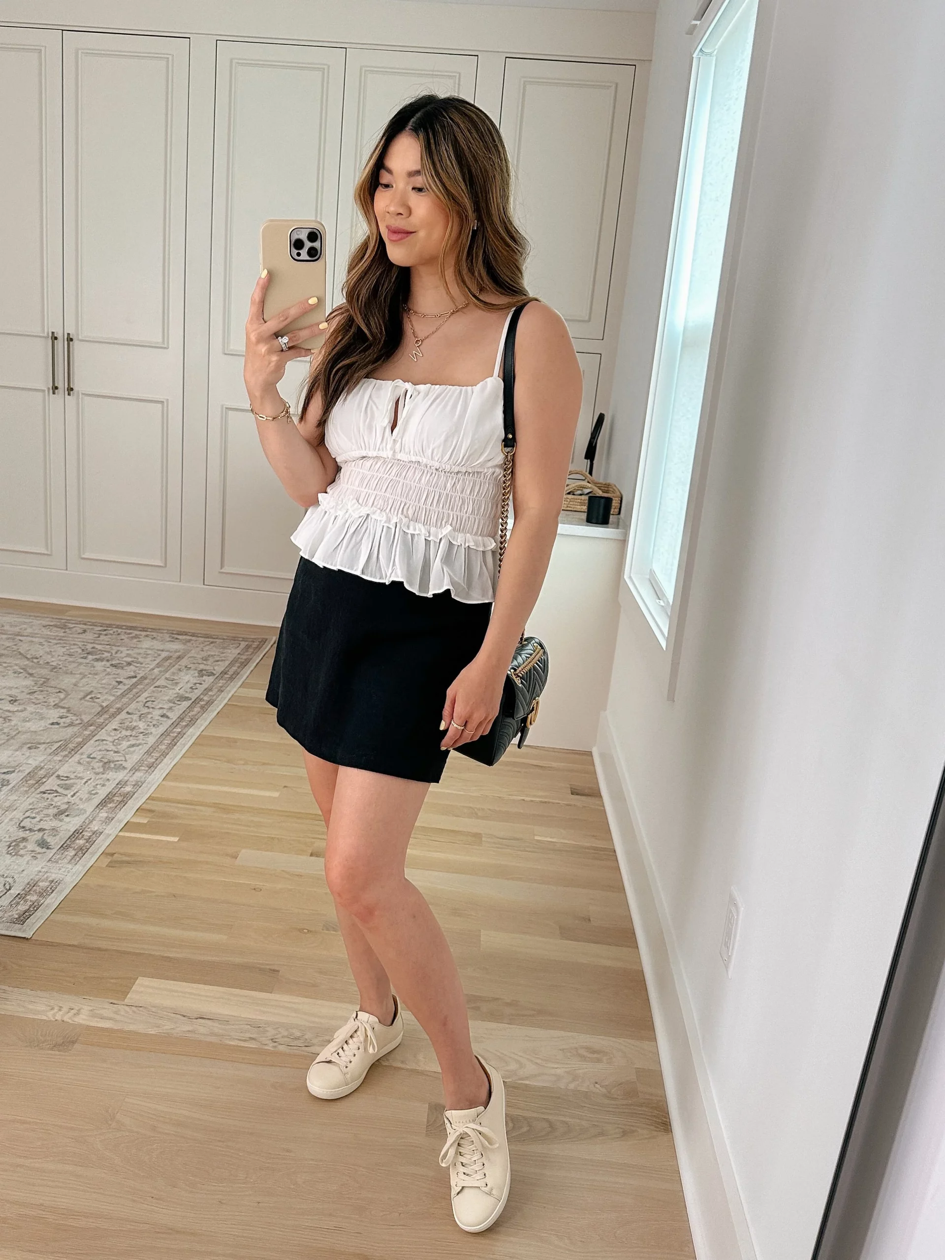 Abercrombie's Smocked Camisole and Mini Skirt Combo Abercrombie's Smocked Camisole and Mini Skirt Combo — Abercrombie Outfits 2027