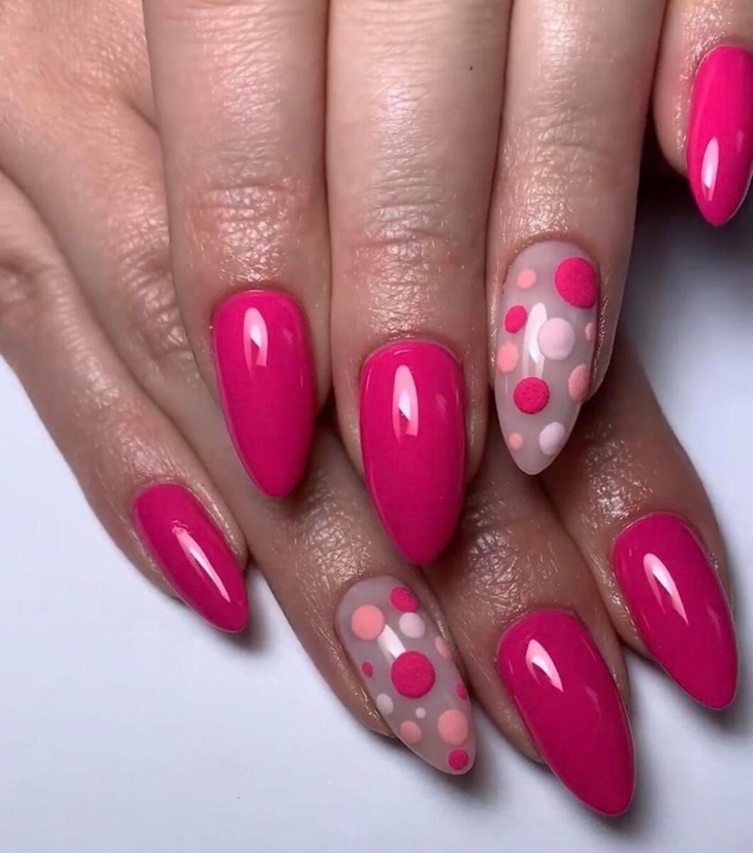 Glossy Matte Dots Visual Idea Glossy Matte Dots Visual Idea — Magenta Nails 2027