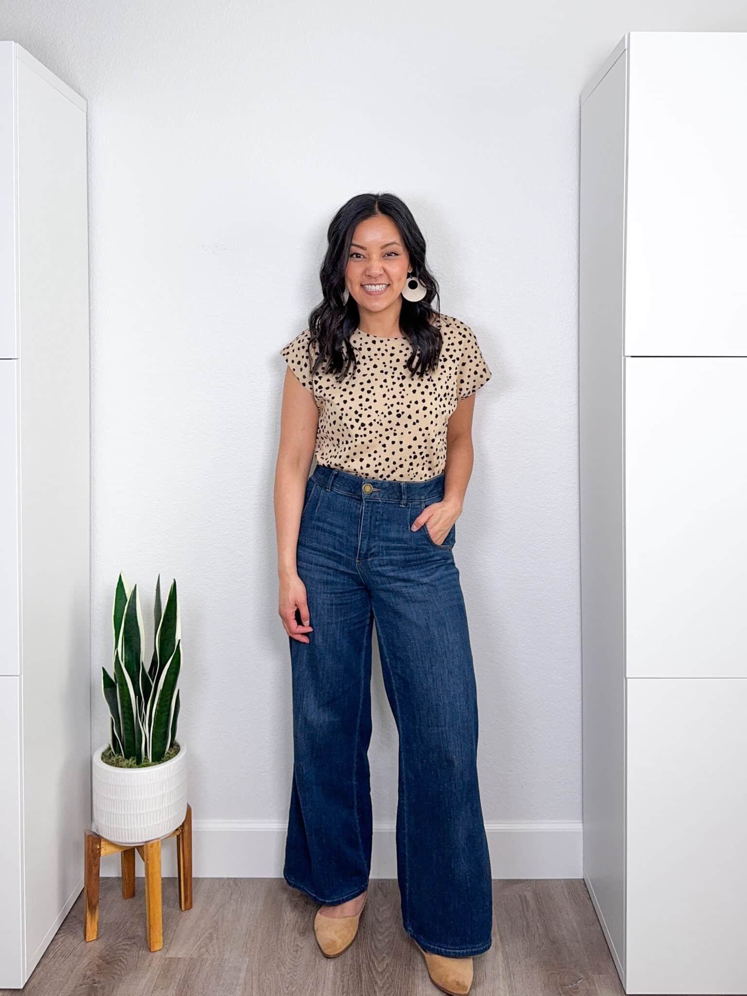Polka Dot Top and Wide-Leg Jeans: Casual Chic Polka Dot Top and Wide-Leg Jeans: Casual Chic — Spring Outfit Trends 2027