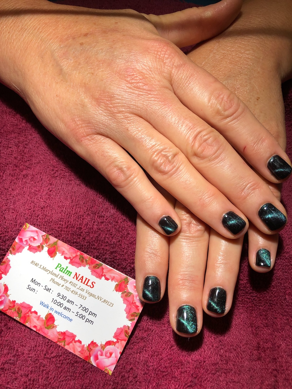 Mesmerizing Teal Green Cat Eye — Nails 2027 for Women Over 40
