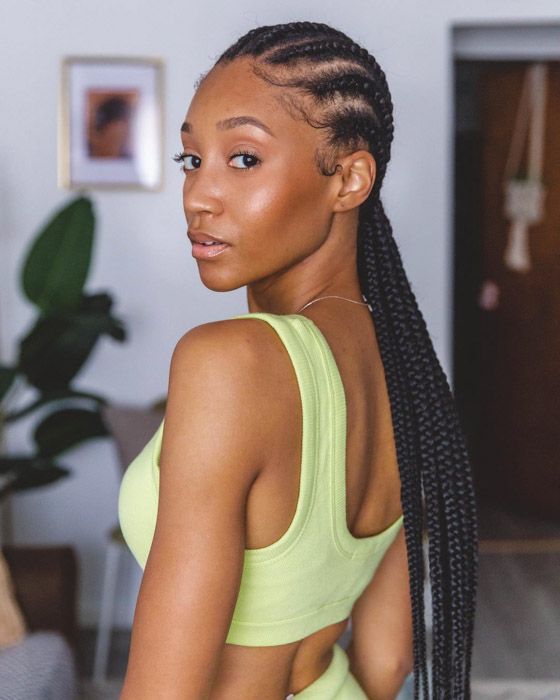 Long Dark Brown Box Braids Long Dark Brown Box Braids — 6 Cornrows 2027