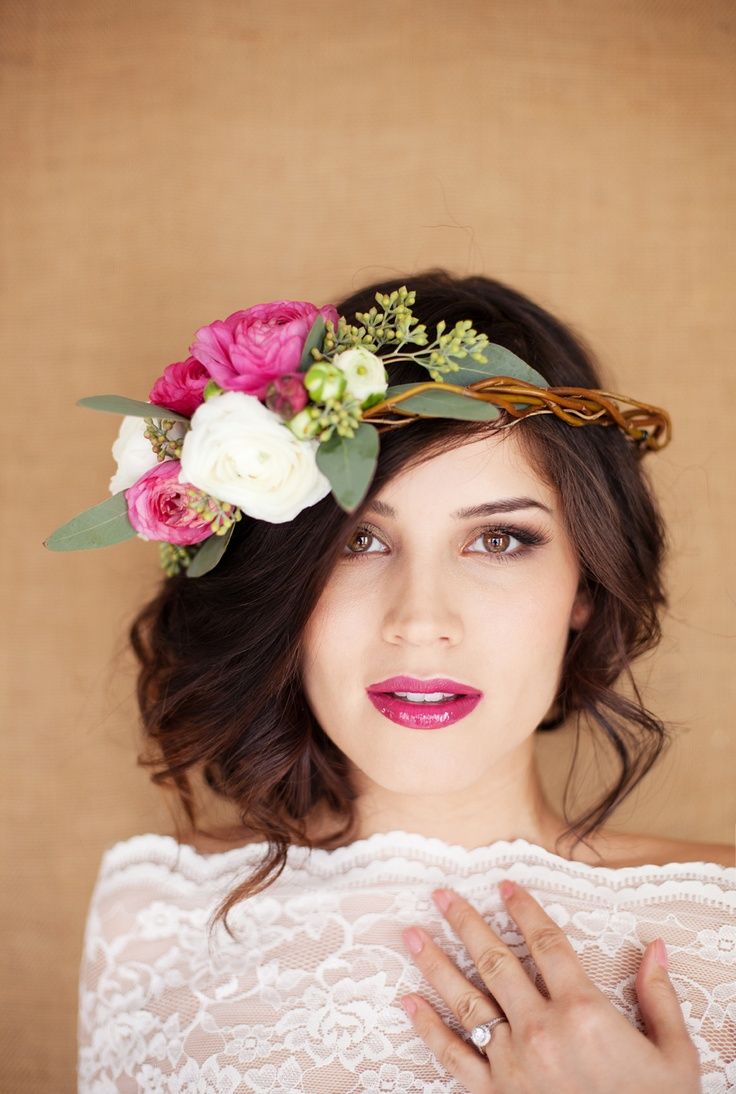Dark Brown Visual Idea — Flower Crown Hairstyles 2027