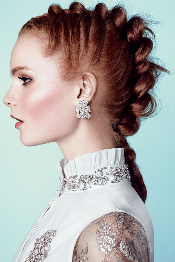 Bold Red Dutch Braid Bold Red Dutch Braid — Prom Hairstyles Braids 2027