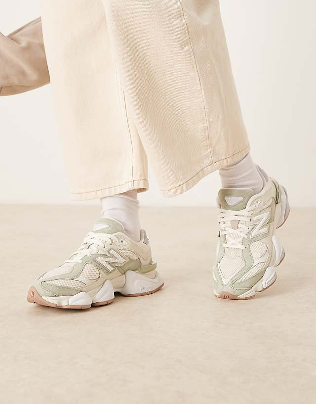 Effortless Style: Wide-Leg Trousers with Light Green 9060s — New Balance 9060 Outfits 2027